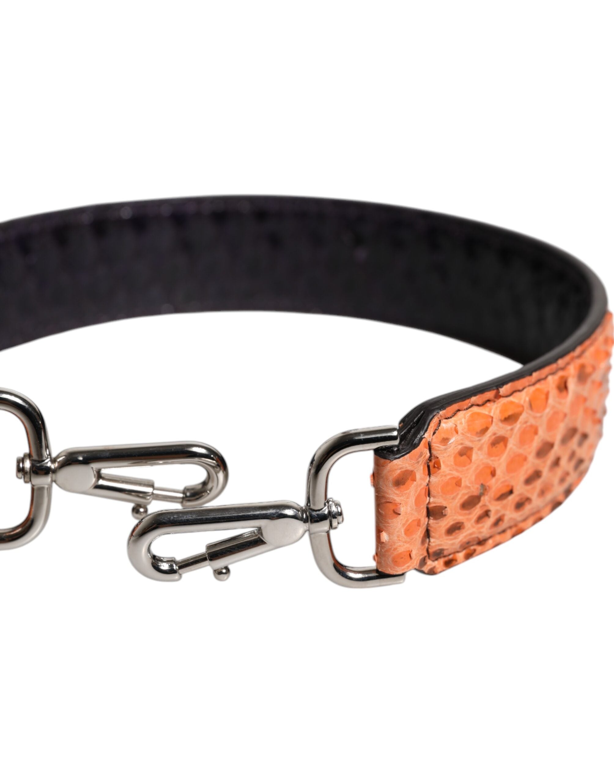 Schwarz Beige Exotische Ledertasche Schulterriemen