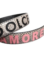 Multicolor DG AMORE Patch Tasche Schulterriemen