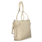 Beige Polyethylen Handtasche