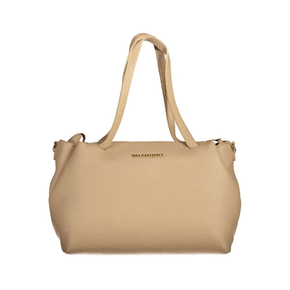 Beigefarbene Polyethylen-Handtasche