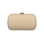 Beigefarbene Polyethylen-Handtasche