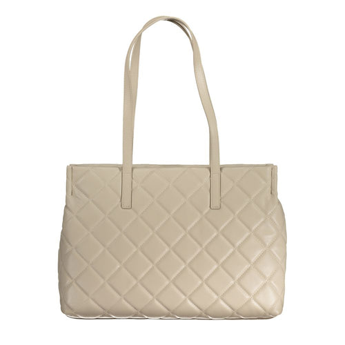 Beige Polyethylen Handtasche
