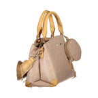 Beige Polyethylen Handtasche