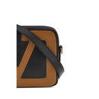 Schwarze Kalbshaut Bos Taurus Schultertasche