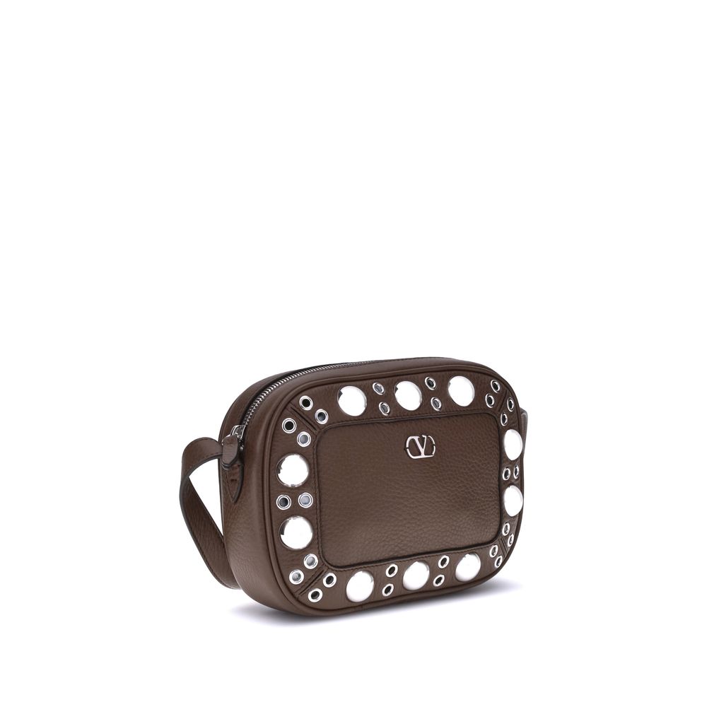 Schultertasche aus Kalbshaut in Braun Bos Taurus