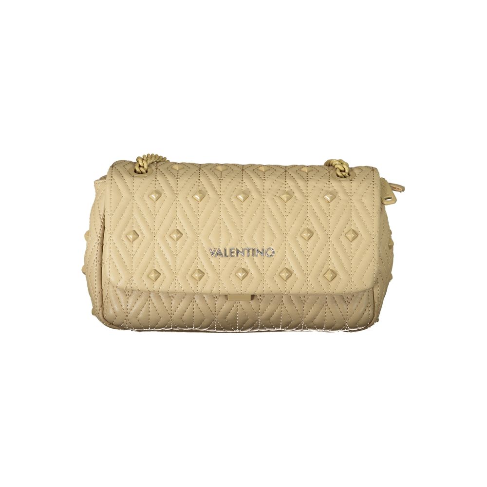 Beige Polyester Handtasche