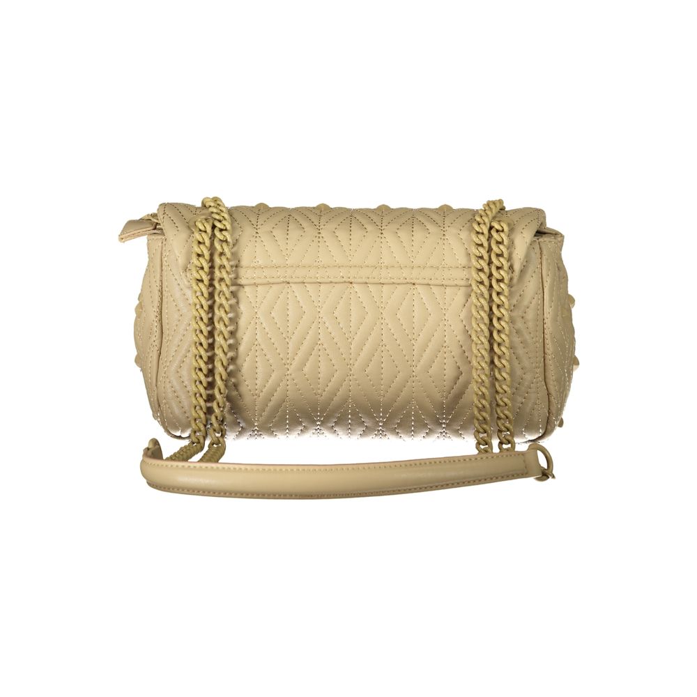 Beige Polyester Handtasche