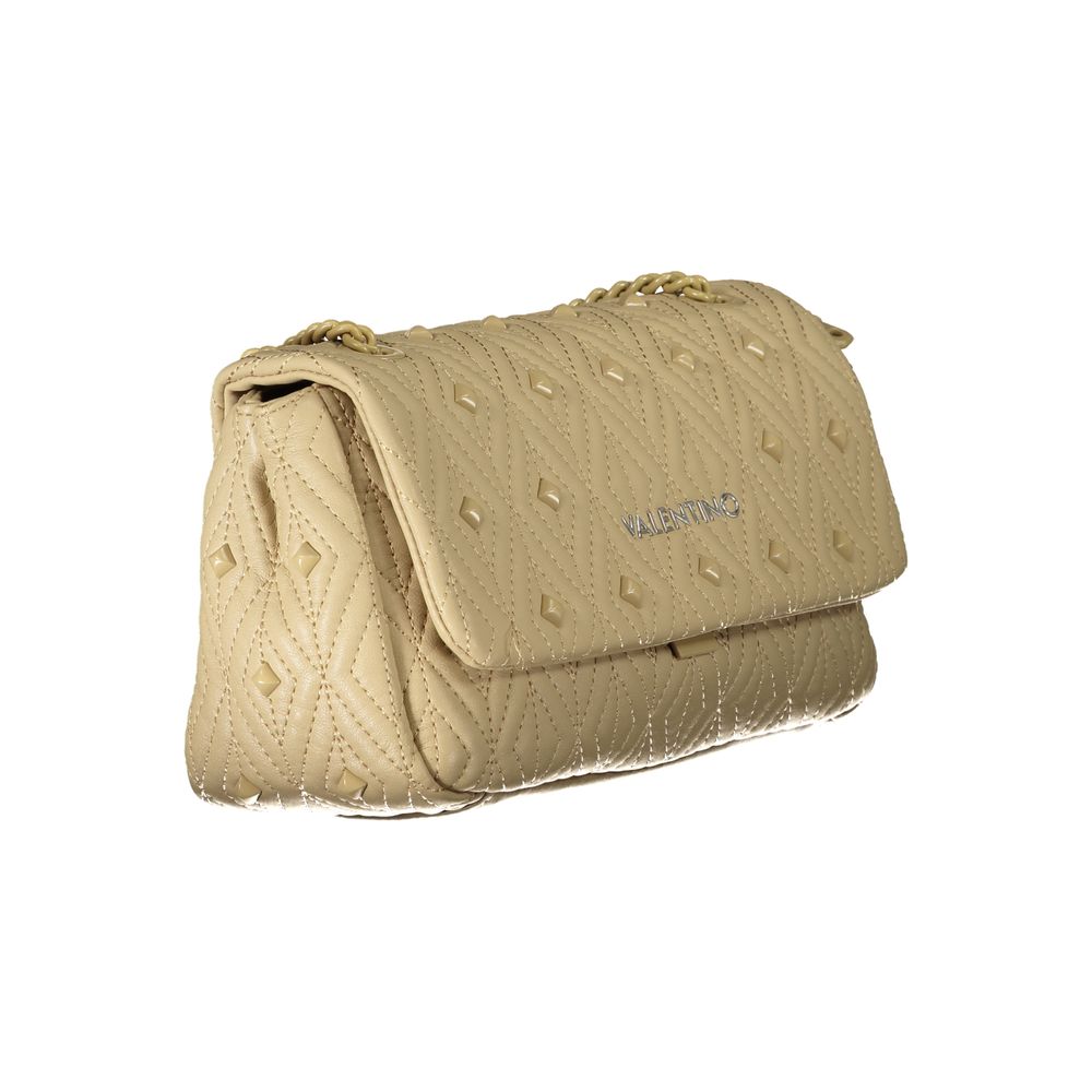 Beige Polyester Handtasche