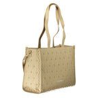 Beige Polyester Handtasche