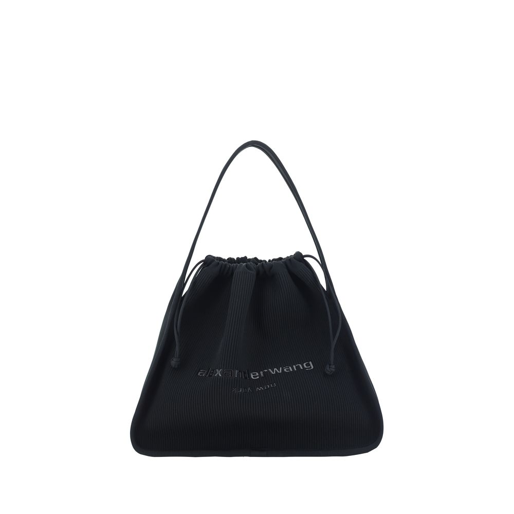 Schwarze Polyester-Handtasche