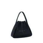 Schwarze Polyester-Handtasche