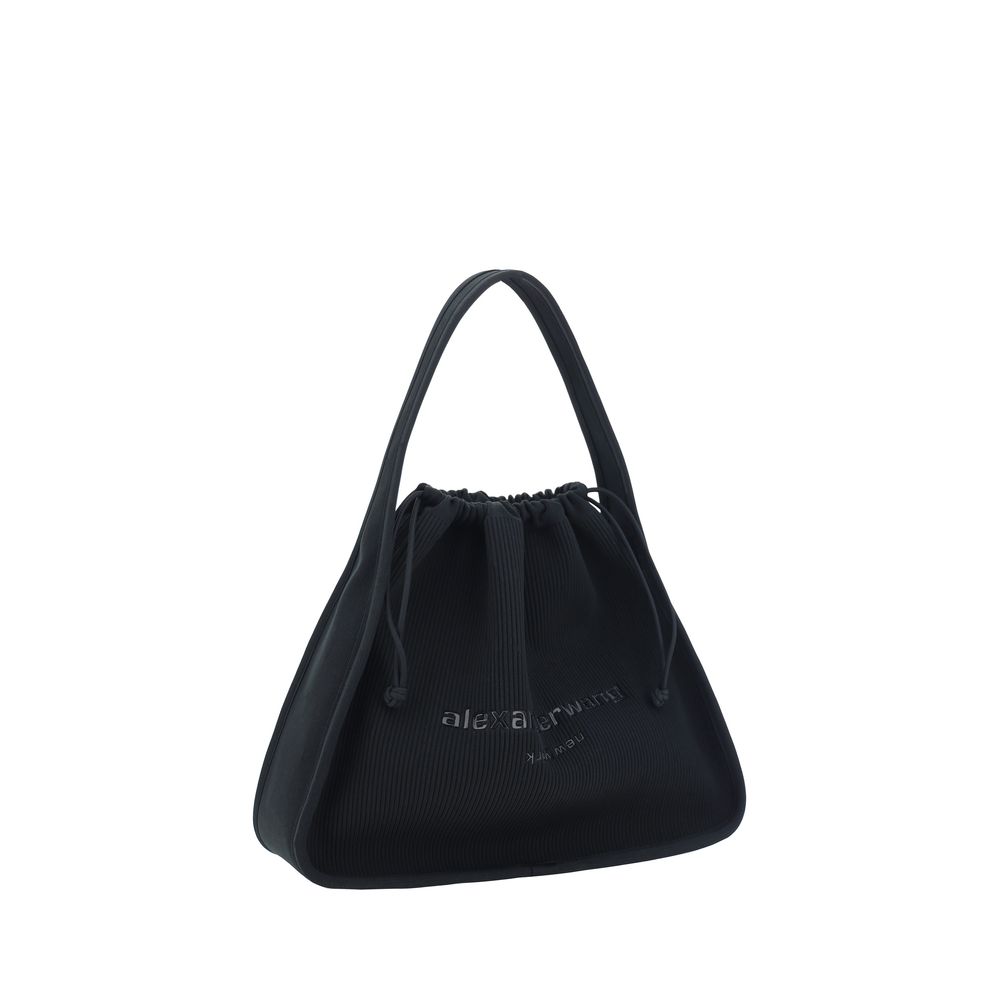 Schwarze Polyester-Handtasche