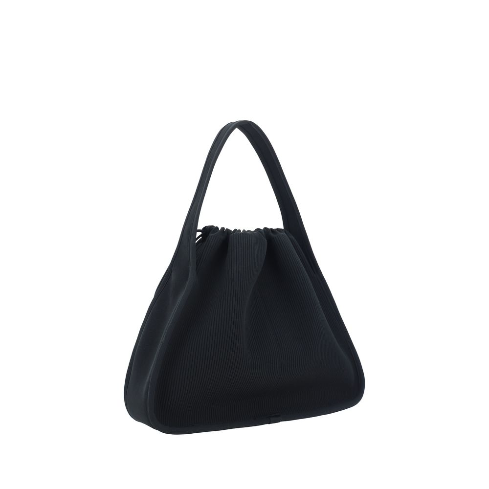 Schwarze Polyester-Handtasche