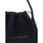 Schwarze Polyester-Handtasche