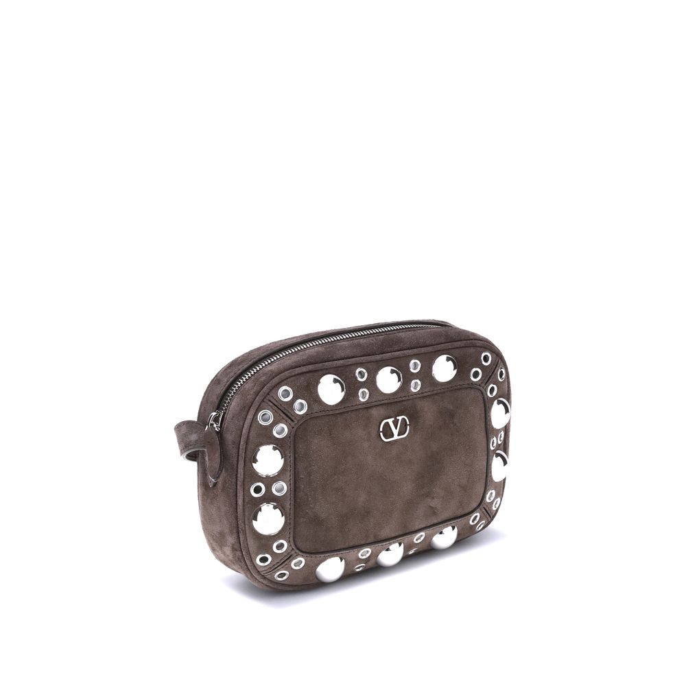 Schultertasche aus Kalbshaut Bos Taurus in Braun