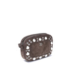 Schultertasche aus Kalbshaut Bos Taurus in Braun