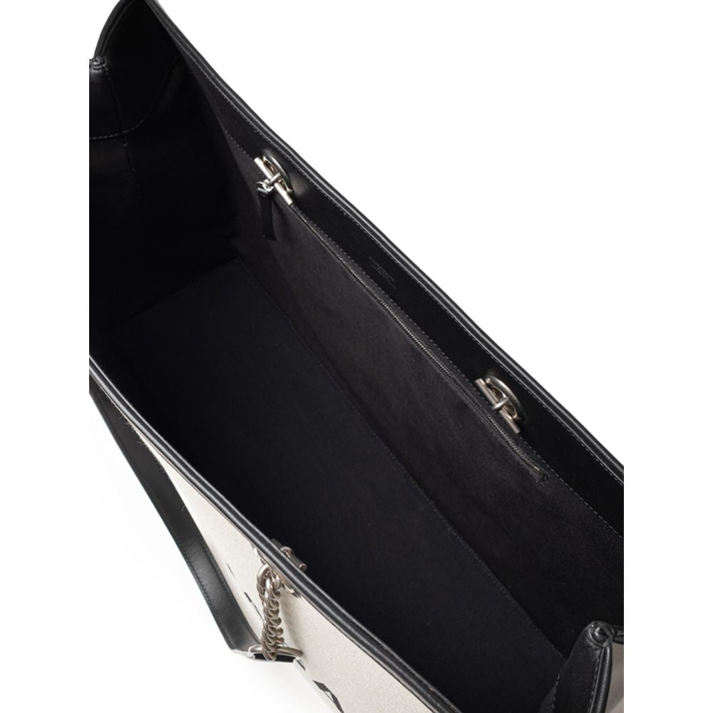 Tote Tasche aus grauer Baumwolle