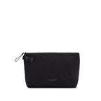 Schwarze Nylon-Clutch-Tasche