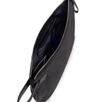 Schwarze Nylon-Clutch-Tasche
