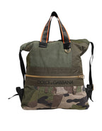 Militär Grün Patchwork Rucksack Rucksack Tasche