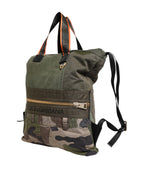 Militär Grün Patchwork Rucksack Rucksack Tasche