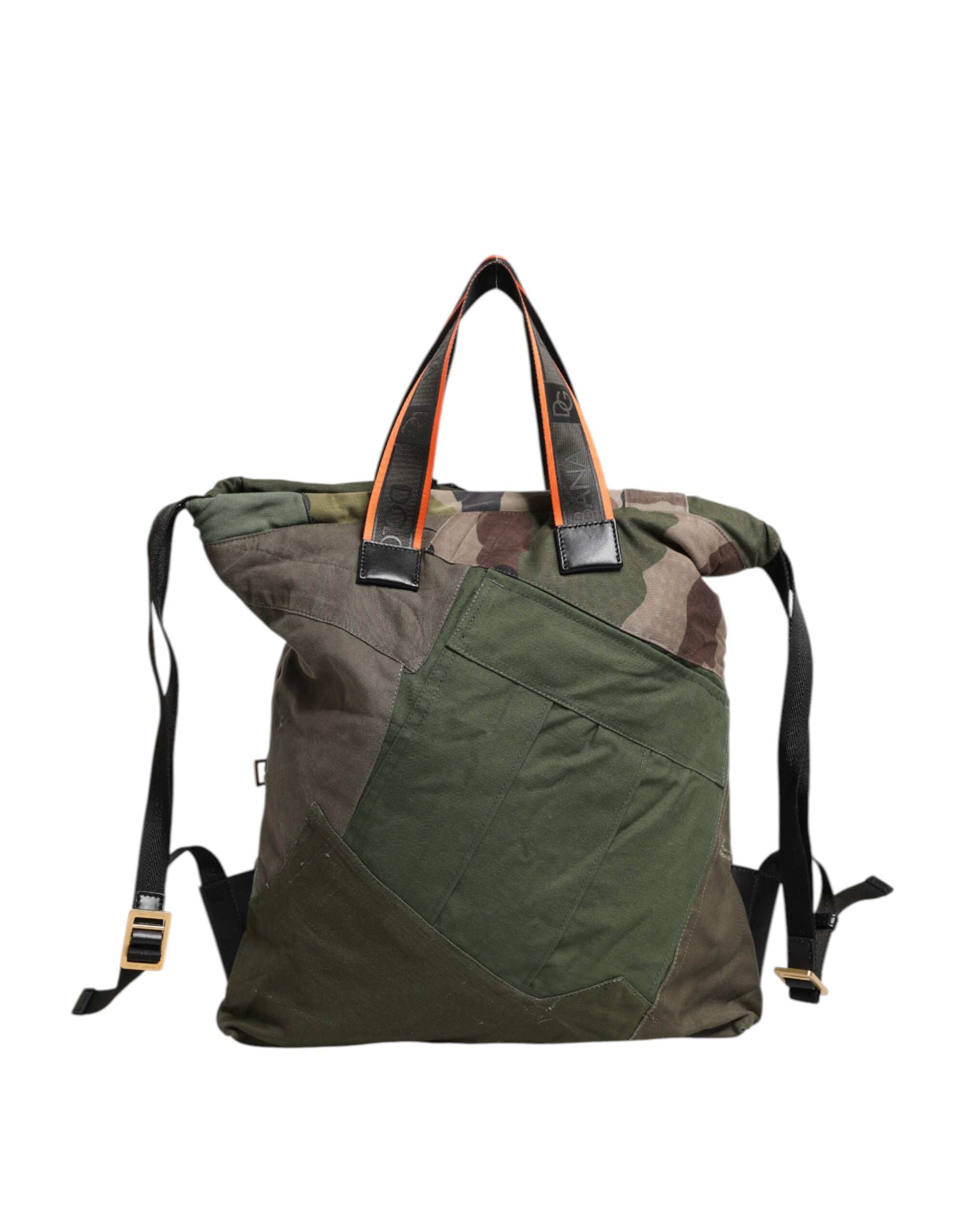 Militär Grün Patchwork Rucksack Rucksack Tasche