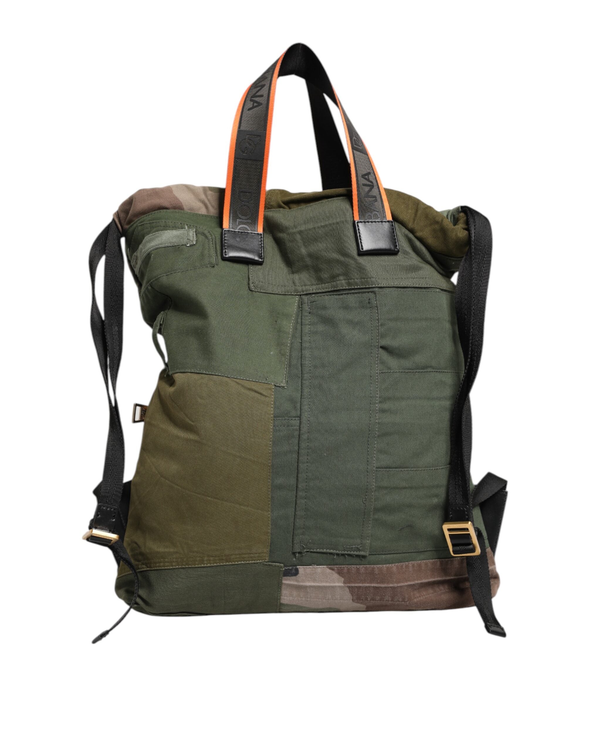 Militär Grün Patchwork Rucksack Rucksack Tasche