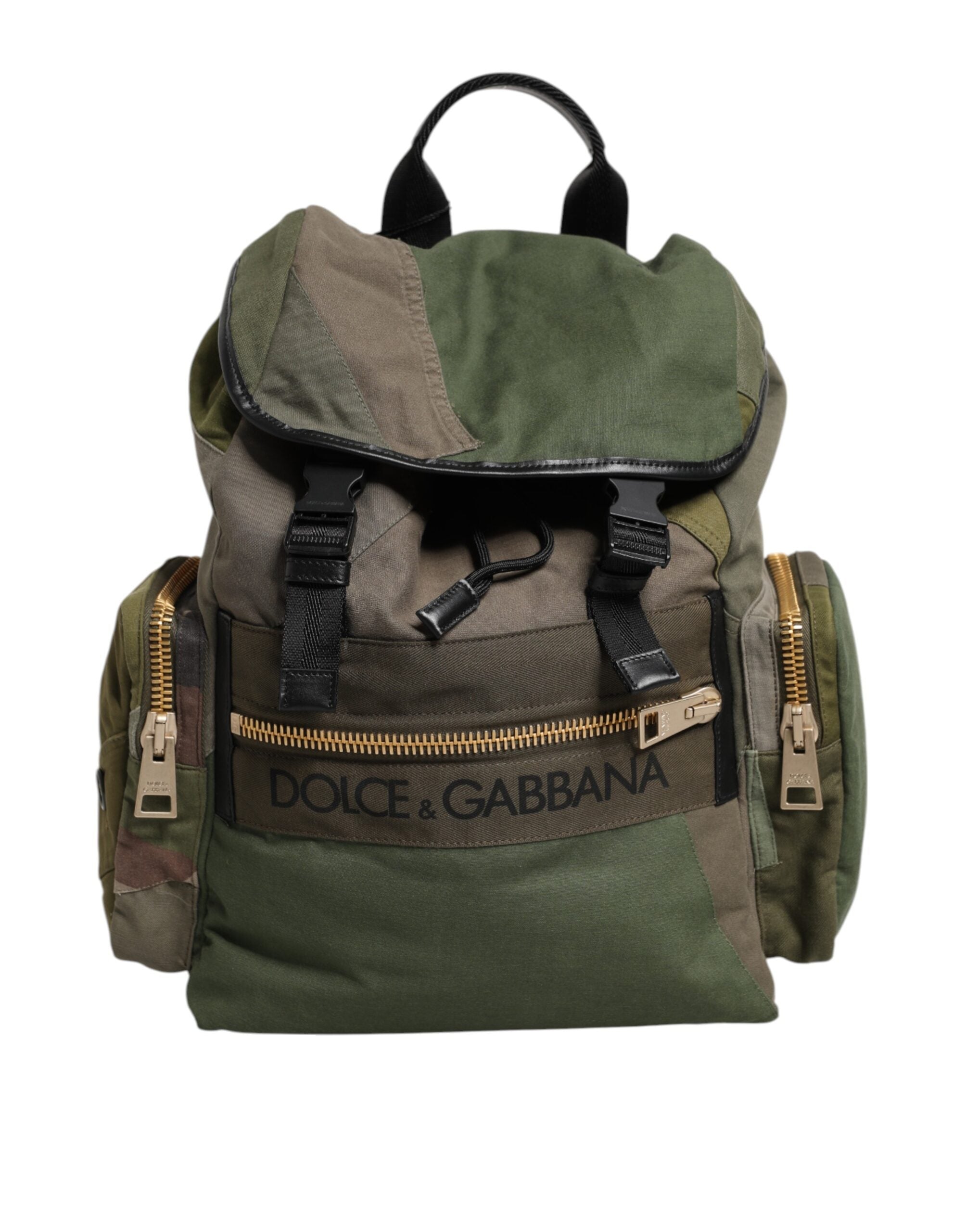 Militär Grün Patchwork Rucksack Rucksack Tasche
