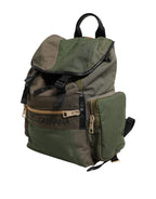 Militär Grün Patchwork Rucksack Rucksack Tasche