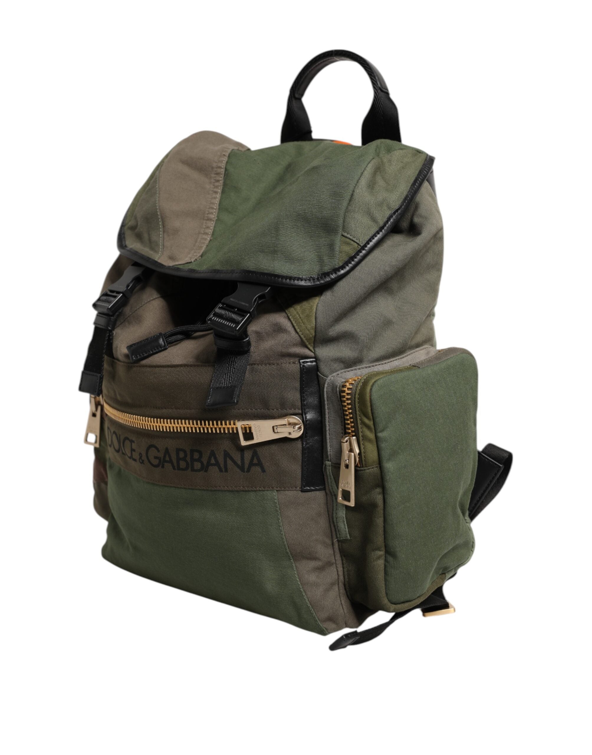 Militär Grün Patchwork Rucksack Rucksack Tasche