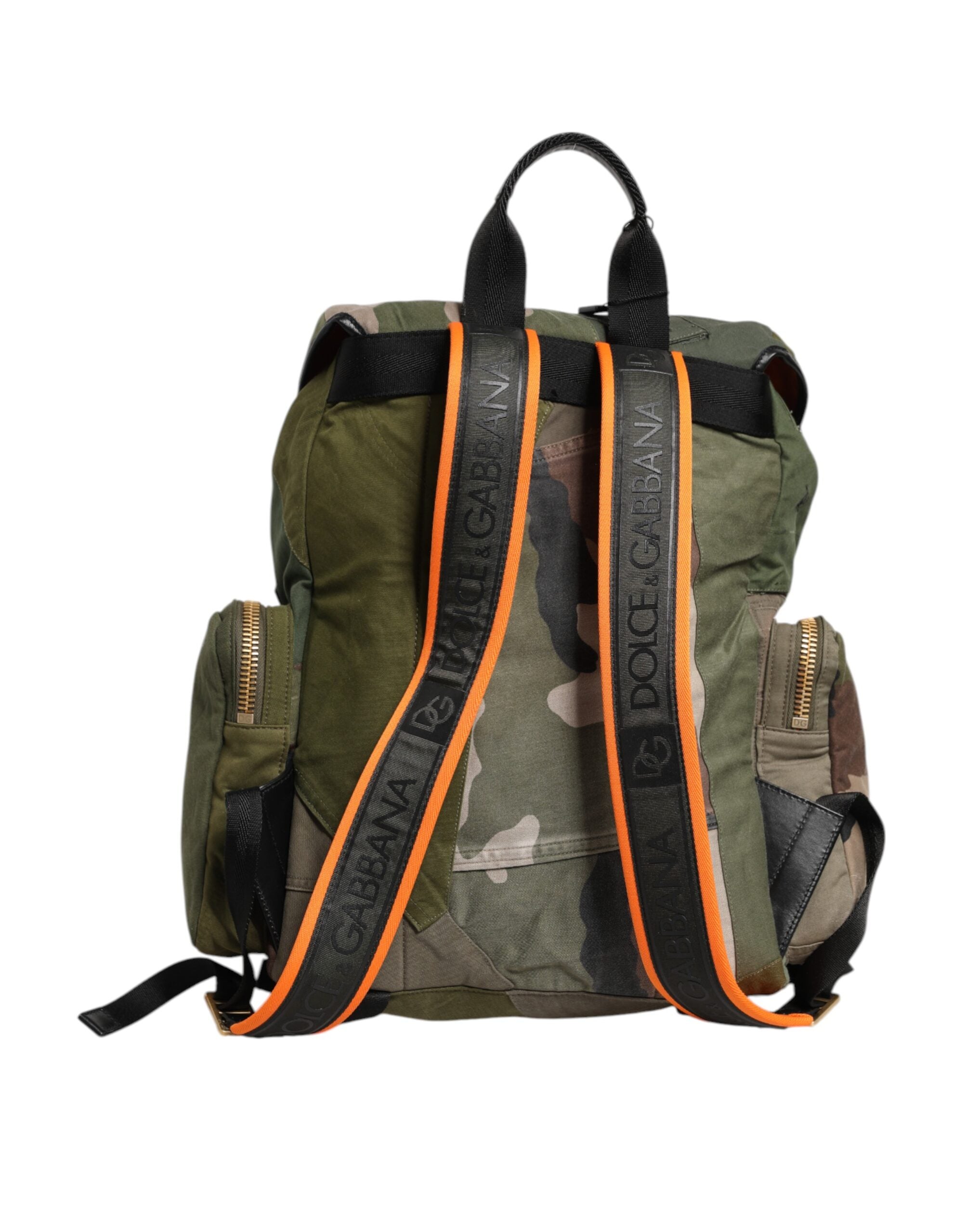 Militär Grün Patchwork Rucksack Rucksack Tasche