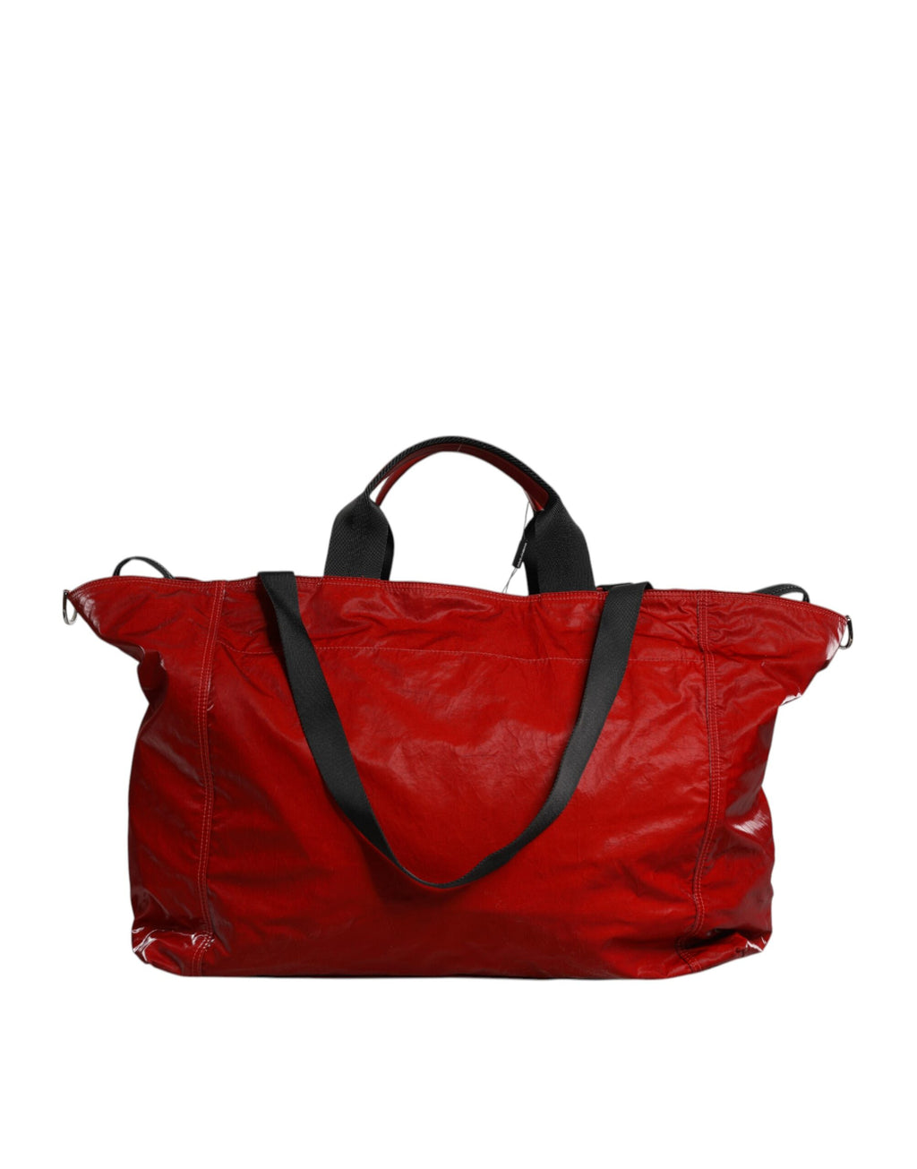 Rote Nylon Hand Schulter Duffel Reisetasche