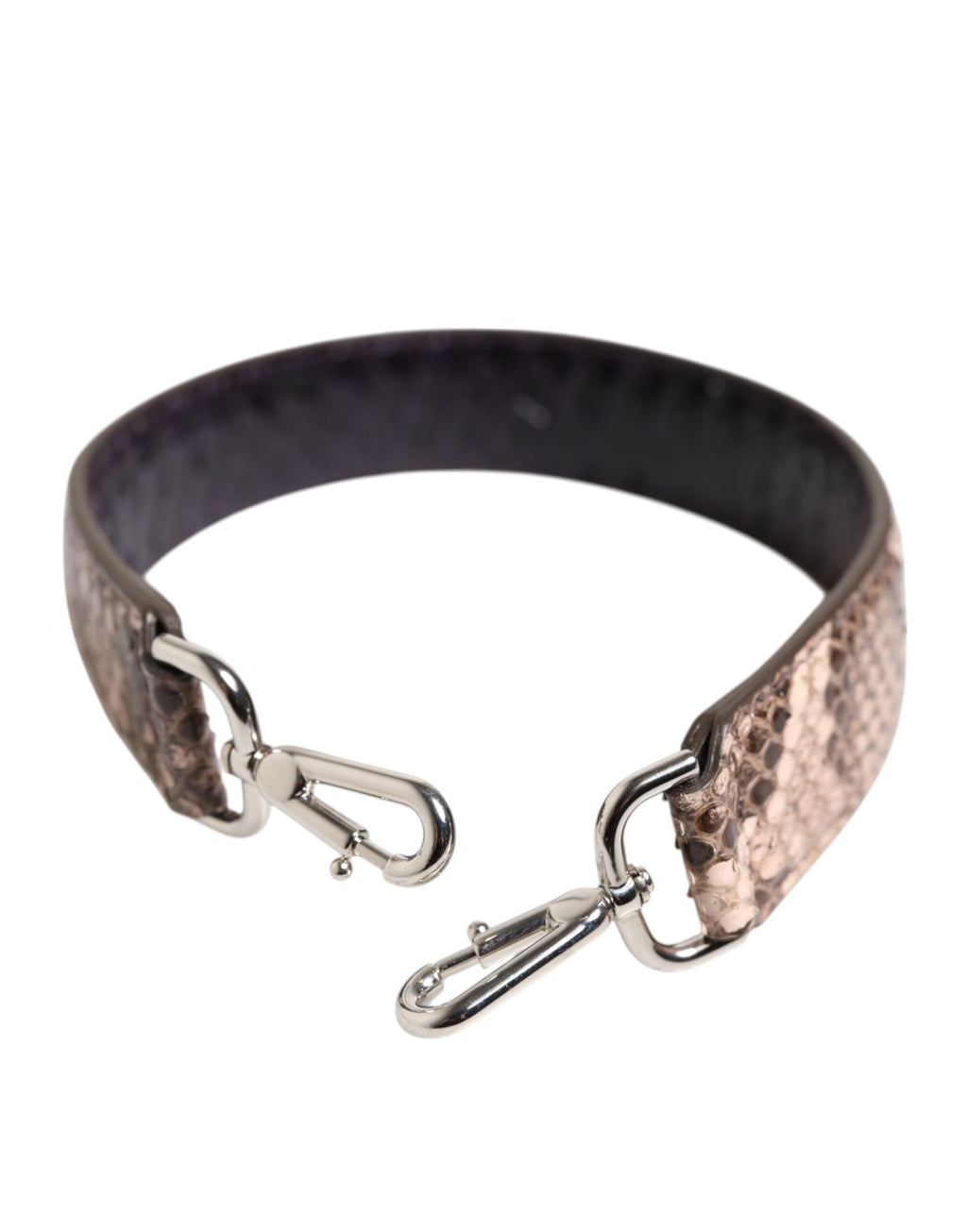 Braunes Exotenleder Handtasche Accessoire Schulterriemen