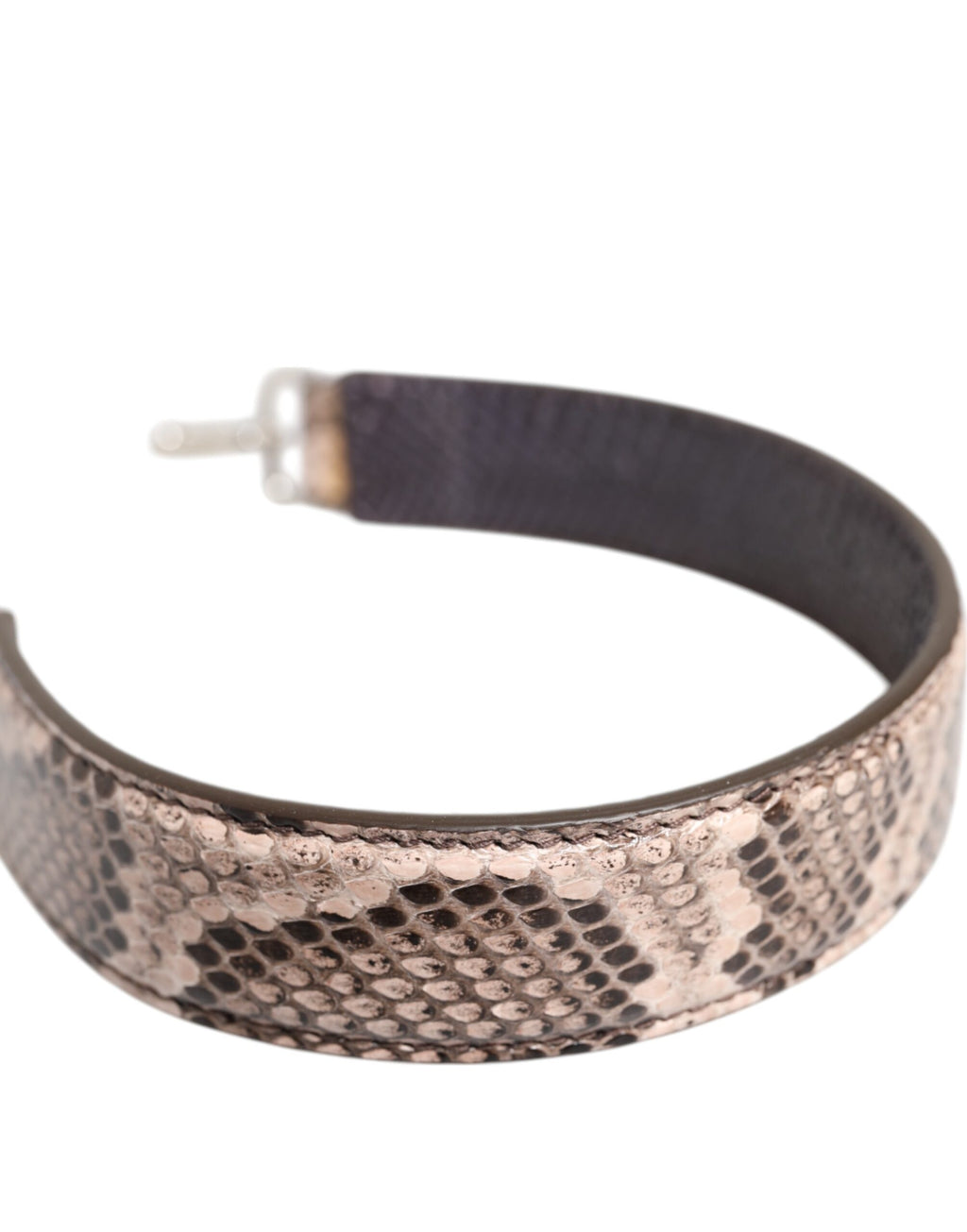 Beige Exotisches Leder Handtasche Accessoire Schulterriemen