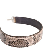 Beige Exotisches Leder Handtasche Accessoire Schulterriemen