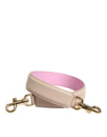 Beige Rosa Lederhandtasche Accessoire Schulterriemen