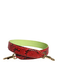 Rotes Exotenleder Handtasche Accessoire Schulterriemen