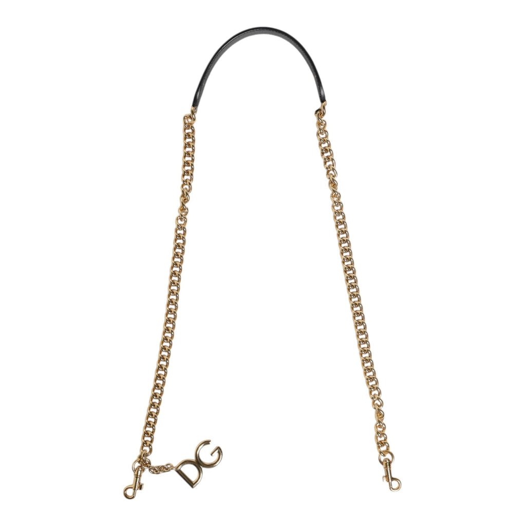 Braun Leopard Gold Messing Kette Accessoire Schulterriemen