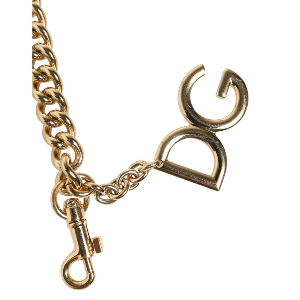 Braun Leopard Gold Messing Kette Accessoire Schulterriemen