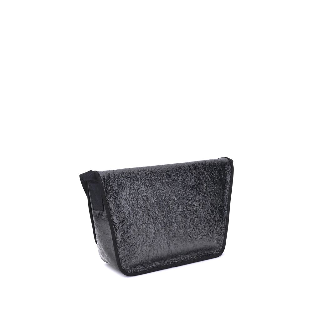 Schwarze Kalbshaut Bos Taurus Schultertasche