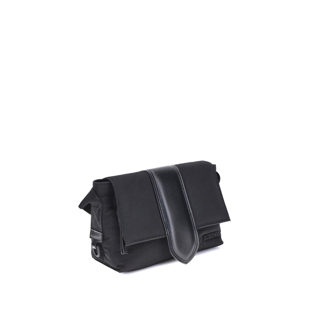 Schwarze Nylon-Handtasche