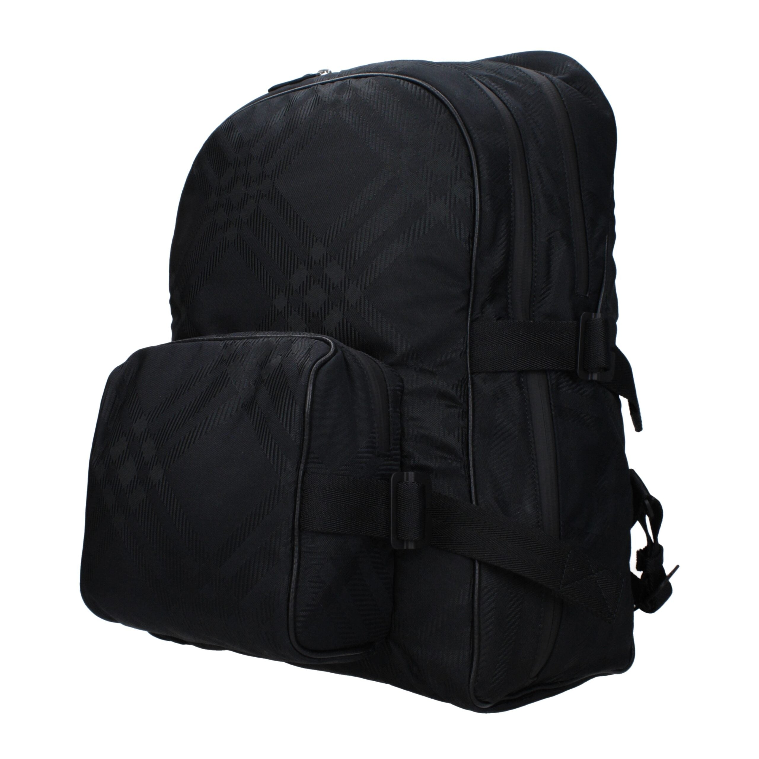 Schwarzer Stoffrucksack