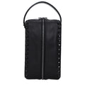 Elegante Leder-Clutch in Schwarz