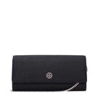Elegante Leder-Clutch in Schwarz