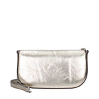 Goldene Leder-Crossbody-Tasche