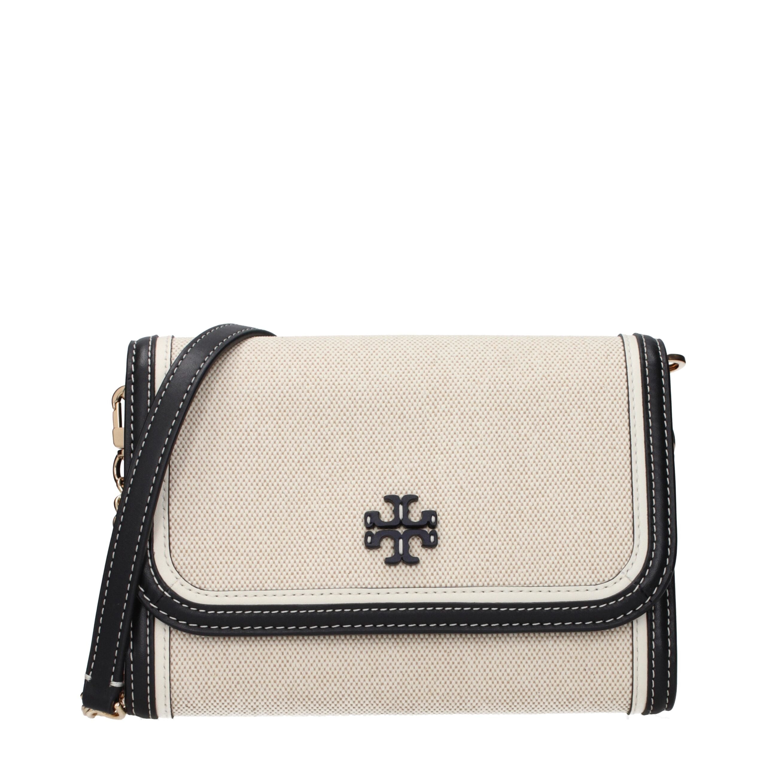 Beigefarbene Stoff-Clutch
