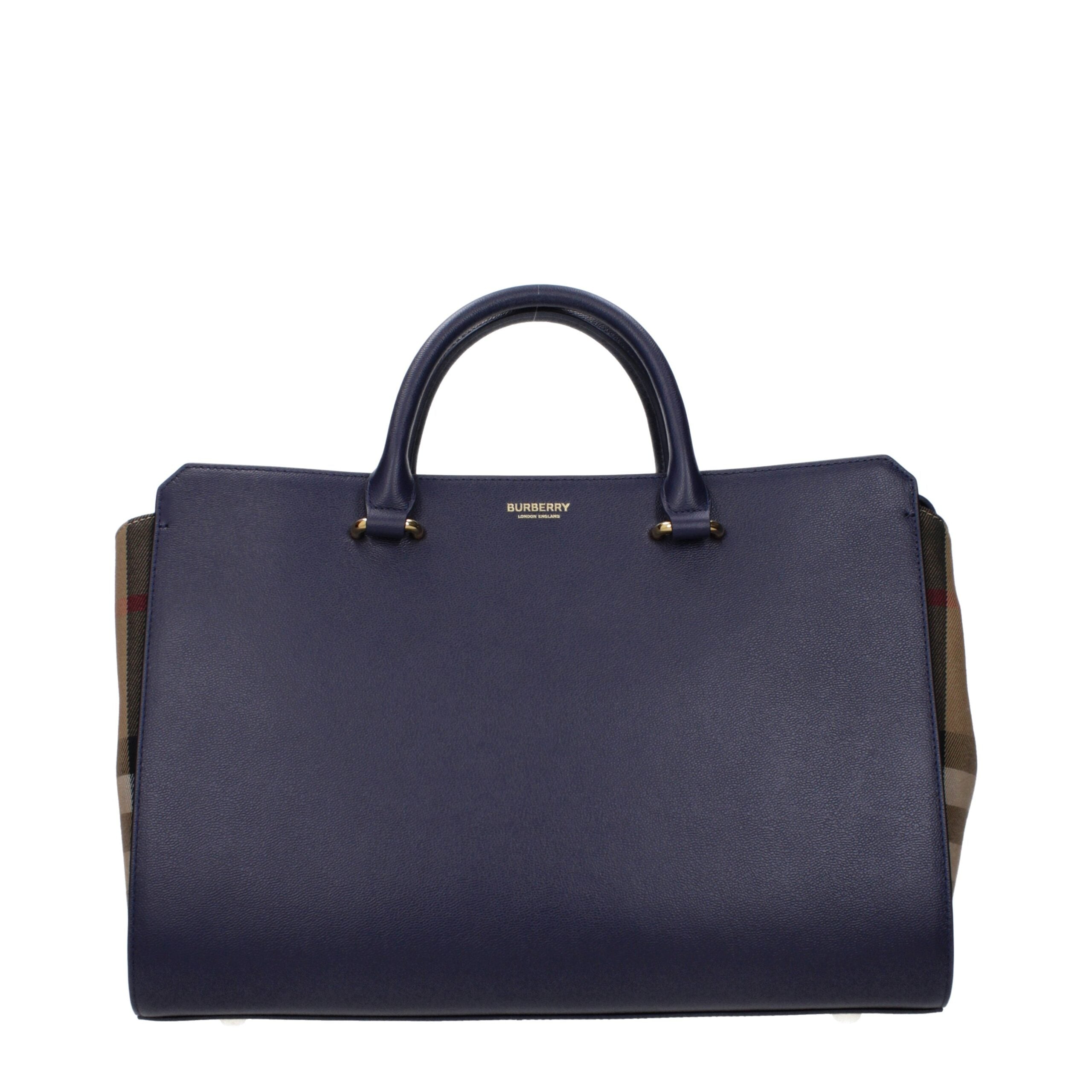 Handtasche aus Blauem Leder