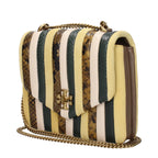 Gelbe Leder-Umhängetasche