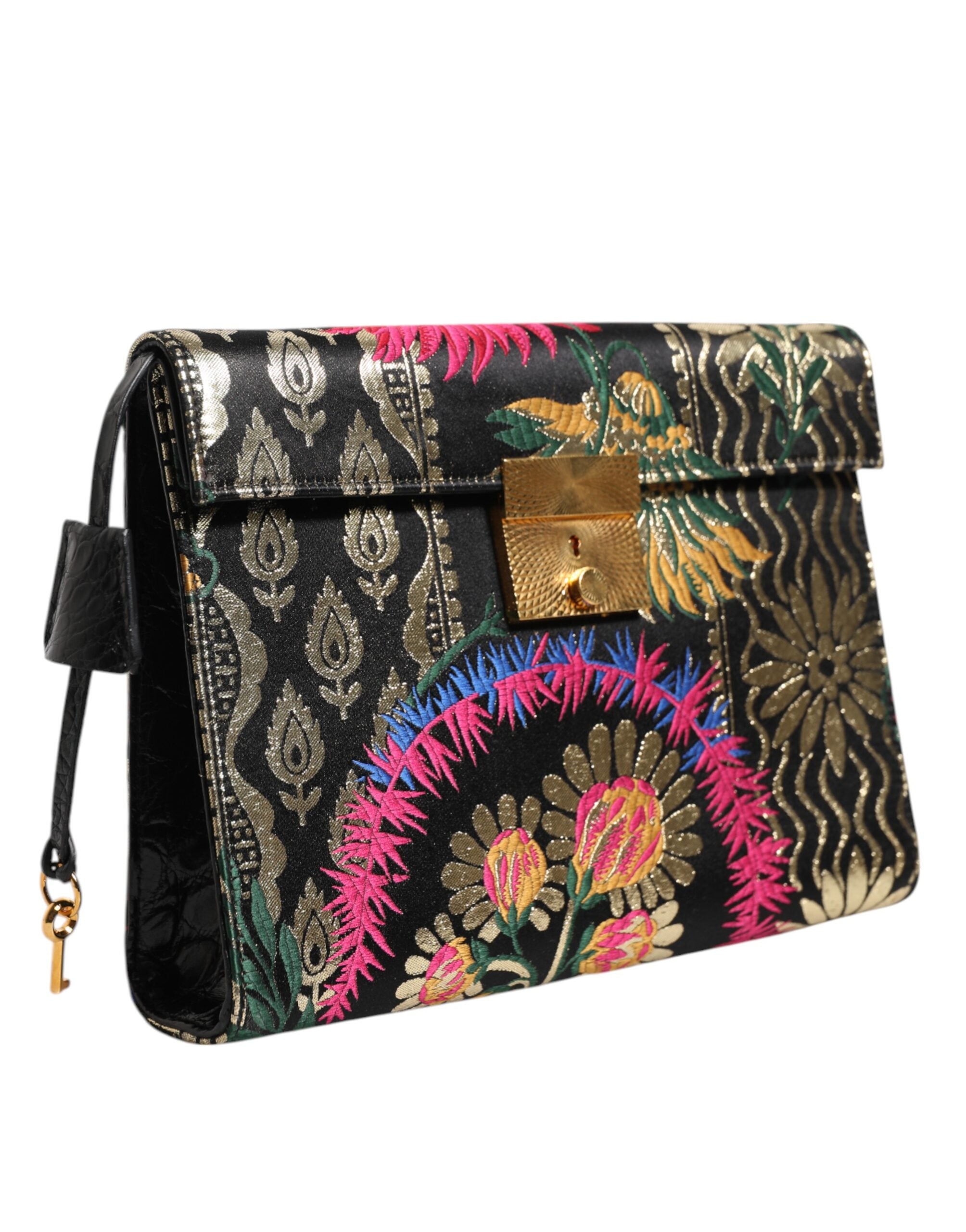 Multicolor Jacquard Floral Dokument Aktentasche Tasche