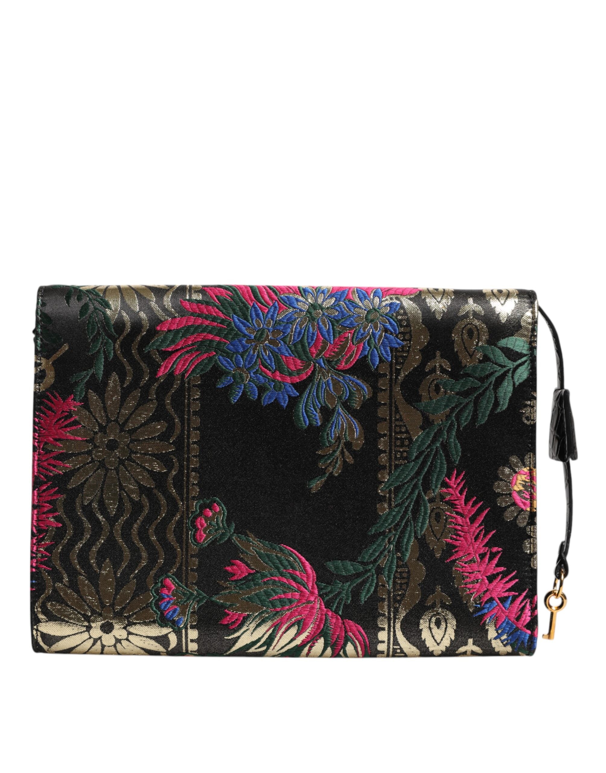 Multicolor Jacquard Floral Dokument Aktentasche Tasche